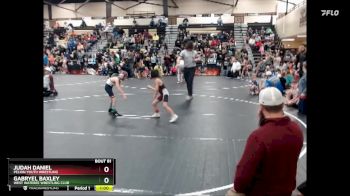 52 lbs Round 3 - Judah Daniel, Pelion Youth Wrestling vs Gabryel Baxley, West Wateree Wrestling Club