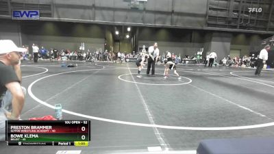 52 lbs Cons. Round 2 - Bowe Klema, Beloit vs Preston Brammer, SlyFox Wrestling Academy