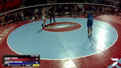 126 lbs Quarterfinal - Jacob Young, Oregon vs Brenden Agcaoili, Nevada