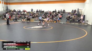 J-14 lbs Round 2 - Joseph Majerus, Hawkeye Wrestling Academy vs Jace Kinzenbaw, Hawkeye Wrestling Academy