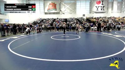 58 lbs Champ. Round 1 - Gunner Jackson, Purple Eagles Wrestling Academy vs Jacob Vann, Cato Blue Devils Wrestling