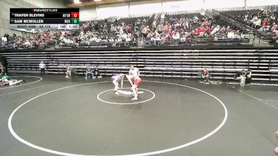 4A 175 lbs Champ. Round 1 - Sam Mcmullen, Ridgeline vs Traven Blevins, Mt View