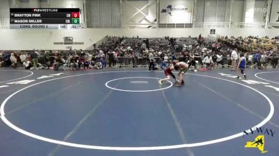 106 lbs Cons. Round 2 - Brayton Fink, Colonie Wrestling vs Mason Miller, Club Not Listed