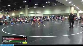 114 lbs Placement (16 Team) - Daniela Espinal, Suncoast Gems vs Josie Clarke, MXW Purple