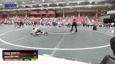 58 lbs Quarterfinal - Rockford King, Bobcat vs Reace Negrette, Maize WC