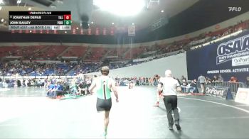 4A Boys 215 lbs Cons. Round 1 - Jonathan Depas, Tillamook Boys vs John Bailey, Pendleton Boys