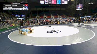 115 lbs Cons. Sub-rd Of 16 - Caroline Collins, CA vs Lily Runez, MA