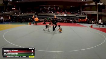 45 lbs Quarterfinals (8 Team) - Beckett Buysse, Minneota vs Grayson Stoltz, Caledonia/Houston