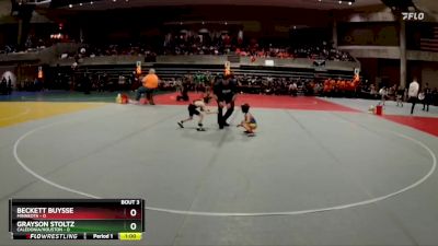 45 lbs Quarterfinals (8 Team) - Beckett Buysse, Minneota vs Grayson Stoltz, Caledonia/Houston