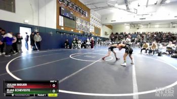 106 lbs Quarterfinal - Julian Biguer, Yucaipa vs Elias Echeveste, Bonita