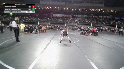 75 lbs Consi Of 16 #1 - Nathan Ryan, Iron Horse vs Jaxon Candeloro, Upper Township