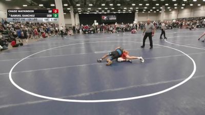 120 lbs Champ. Rd Of 16 - Chase Watkinson, Immortal Athletics WC vs Samuel Sanchez, Esperanza High School Wrestling