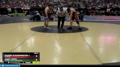 132 lbs Cons. Round 1 - Maddex Kuckenmeister-Jones, Douglas vs Emery Smith, Central Valley Washington