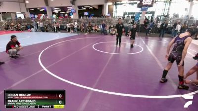 75 lbs Champ. Round 2 - Frank Archibald, Bandas Wrestling Academy vs Logan Dunlap, West Texas Grapplers Wrestling Club