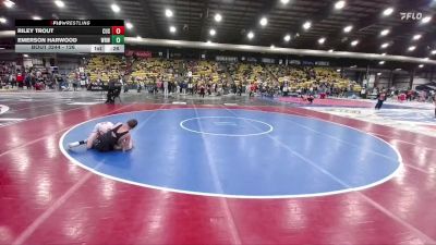 126 lbs Cons. Round 3 - Emerson Harwood, Westside Raider Wrestling vs Riley Trout, Custer
