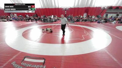 8U True Beginner - 42.8-47 Champ. Round 2 - Crue Sigg, Wisconsin vs Saeed Mirza, Edina Wrestling Association