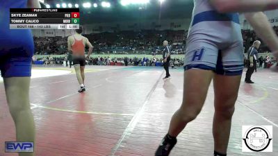 143 lbs Consi Of 32 #2 - Tommy Calico, Morris Wrestling Association vs Skye Zeaman, Piedmont