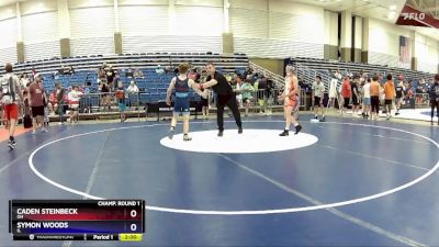 100 lbs Champ. Round 1 - Caden Steinbeck, OH vs Symon Woods, IL
