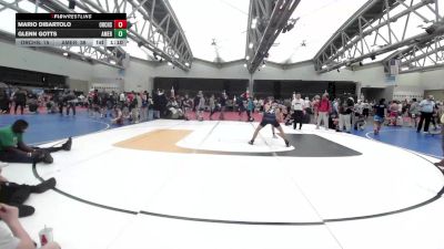 121 lbs 3rd Place - Mario DiBartolo, Orchard South MS vs Glenn Gotts, American MMAW MS