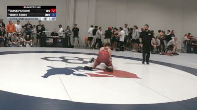 65 kg Cons. Sub-quarters - Jayce Paridon, Cavalier Wrestling Club vs Bodie Abbey, Cliff Keen Wrestling Club