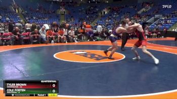 150 lbs Quarterfinals (8 Team) - Tyler Brown, Washington vs Cole Porten, Wauconda