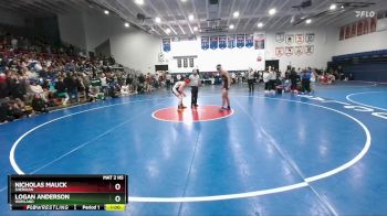 150 lbs Cons. Round 3 - Logan Anderson, Worland vs Nicholas Mauck, Sheridan