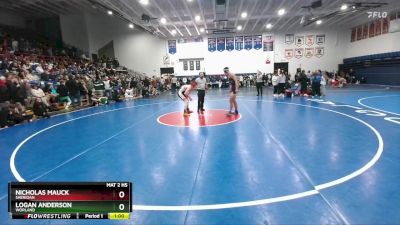 150 lbs Cons. Round 3 - Logan Anderson, Worland vs Nicholas Mauck, Sheridan