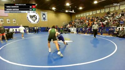 138 lbs Quarterfinal - Shea Dawson, Morro Bay vs Aeden Ortega, El Diamante