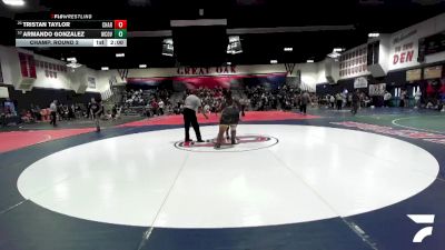 285 lbs Champ. Round 2 - Tristan Taylor, Charter Oak vs Armando Gonzalez, West Covina