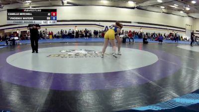 160 lbs Champ. Round 2 - Phoenix Waters, Siena Heights University vs Camille Mitchell, Alma Collage