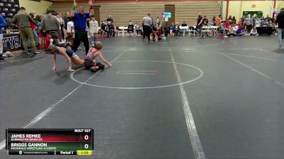 76 lbs Cons. Semi - Briggs Gannon, McDonald Wrestling Academy vs James Remke, Barrington Broncos