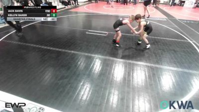 60 lbs Quarterfinal - Jack Davis, Verdigris Youth Wrestling vs Kellyn Baker, Jay Wrestling Club