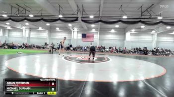 184 lbs Quarterfinal - Aidan Petersen, Indianapolis vs Michael Durham, Indiana Tech