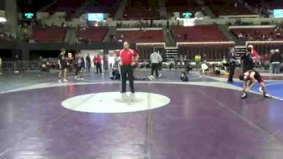 90 lbs 5th Place Match - Weston Block, Team Real Life vs Carson Peebles, Upper Valley Aces