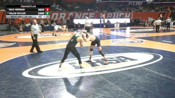 3A 165 lbs Cons. Round 2 - Max Herman, New Lenox (Lincoln-Way West) vs Tallis Taylor, Glen Ellyn (Glenbard West)