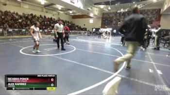 126 lbs 3rd Place Match - Ricardo Ponce, Redlands East Valley vs Alex Ramirez, Yucaipa