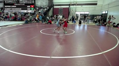 90 lbs Champ. Round 3 - Sophia Lares, Albert Lea Wrestling Club vs Aubrey Cochenour, Forest Lake Wrestling Club