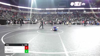 72 lbs Quarterfinal - Vance Hare, King Select vs Cael Clark, Andover Wrestling Club