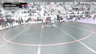 76 kg Quarters - Shenita Lawson, Cardinal WC vs Isabella Gretzinger, Vision Wrestling