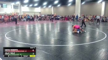 155 lbs Round 3 (8 Team) - Anyia Roberts, Nebraska Wonder Women (A Team) vs Miley Walz, Team Iowa Mermaid Mafia