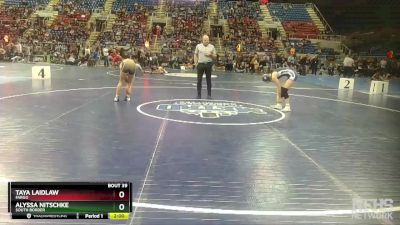 110 lbs Champ. Round 1 - Alyssa Nitschke, South Border vs Taya Laidlaw, Fargo