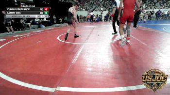 98 lbs Round Of 16 - Josiah Lesperance, Juggernaut Wrestling Club vs Sammy Cox, Blaine County Grapplers