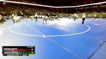 113 Class 1 lbs Cons. Round 2 - Hunter Hodum, St. Pius X (Festus) vs Joshua Griffith, Veritas Christian Academy HS