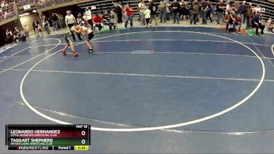 86 lbs Semifinal - Leonardo Hernandez, Little Warriors Wrestling Club vs Taggart Shepherd, Payson Lions Wrestling Club