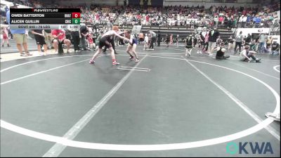 76 lbs Rr Rnd 3 - Owen Batterton, Unattached vs Alicen Quillin, Chickasha Youth Wrestling