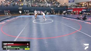 126 lbs 1st Place Match - Caio Aron, Conroe Woodlands College Park vs Gabe Romans, Allen