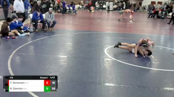 113 lbs Round 3 (8 Team) - Adrian Gamino, Box Elder B vs Treven Sorenson, Richfield