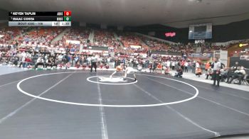 106 lbs 1st Place Match - Isaac Costa, Wamego HS vs Keyen Taplin, Abilene HS
