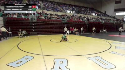 110 lbs Quarterfinal - Kerrington Ratliff, Northwestern vs Emma Shepphard, Conway