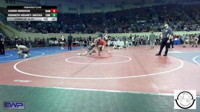 123 lbs Consi Of 16 #1 - Caden Greeson, Norman Grappling Club vs Kenneth Heaney- Matias, Coweta